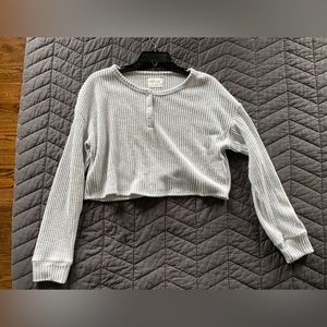 [gilly hicks] Dreamworthy‎ Soft Waffle Crop Top Size Small